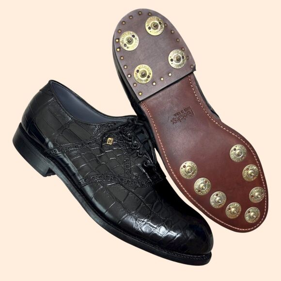Footjoy Classics Alligator Golf Shoes - Picture 1 of 10